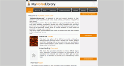 Desktop Screenshot of mynoteslibrary.com