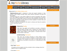 Tablet Screenshot of mynoteslibrary.com